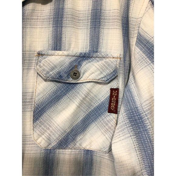 Vintage Union Bay Heavyweight Denim with Corduroy Collar Men’s Shirt Size Medium - Picture 7 of 15